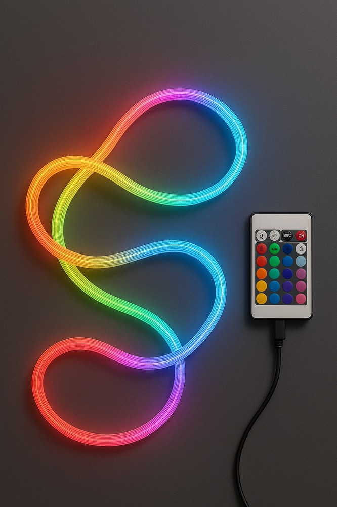 نوار نئون بافت‌دار RGB مدل Woven Magic