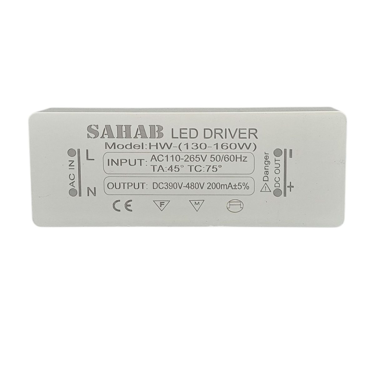 درایور LED تک کاناله 160 وات 130 ولت
