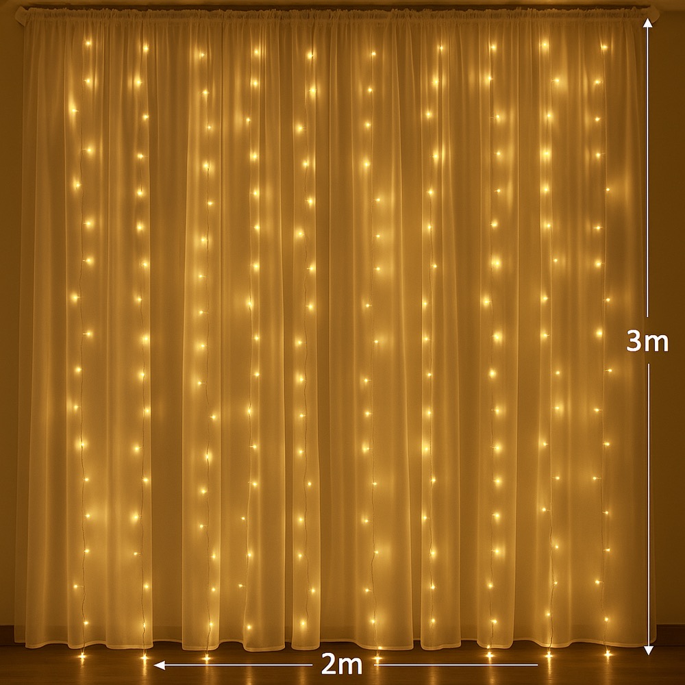 ریسه LED پرده سایز 2*3