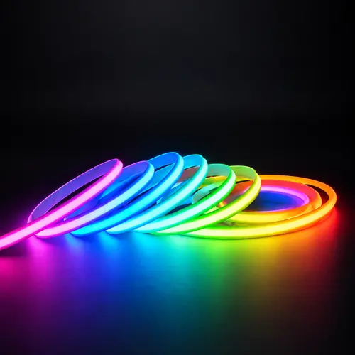 ریسه COB برنامه پذیر Magic RGB روشن با نور رنگی یکنواخت